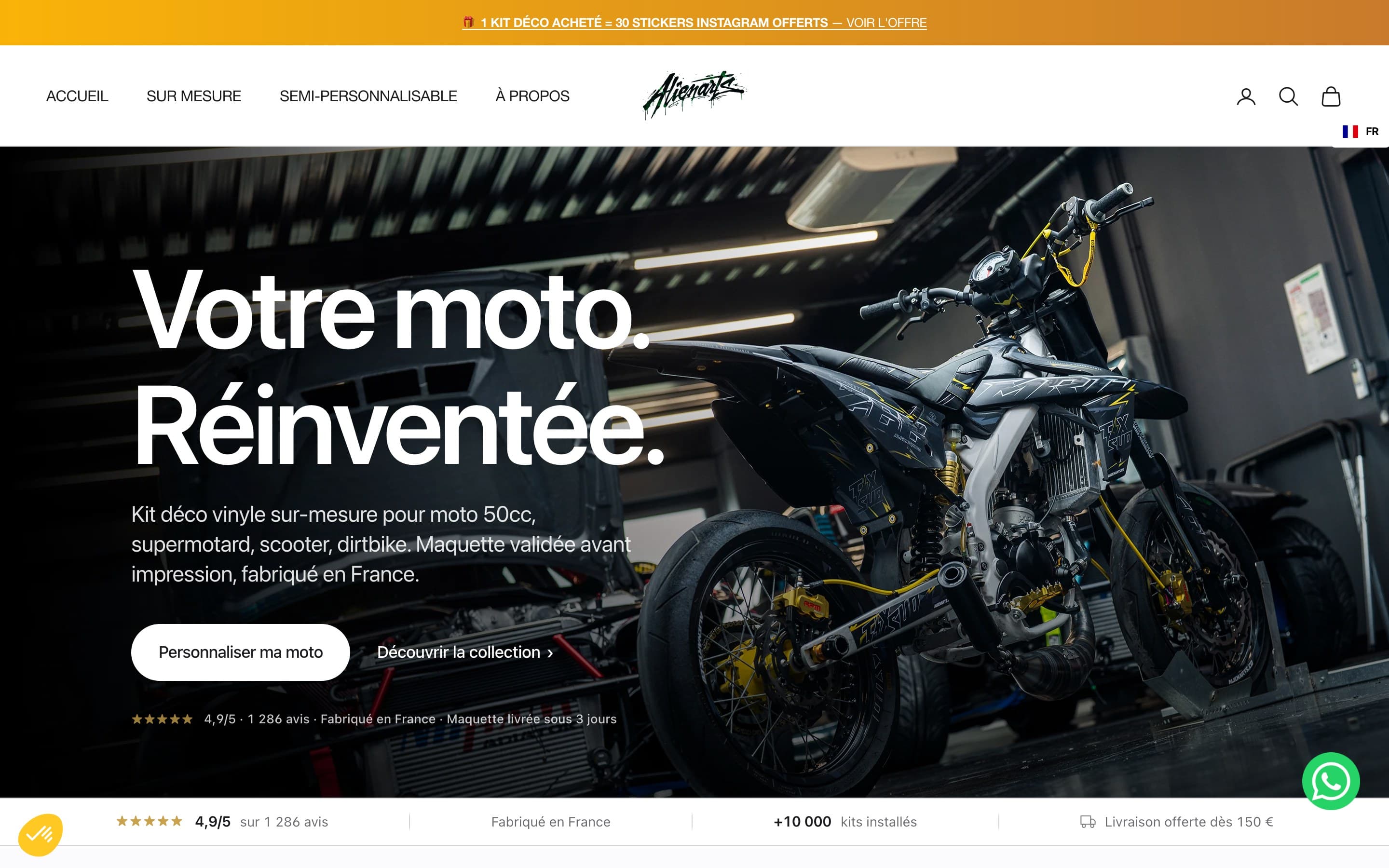 Aperçu du site AlienArts